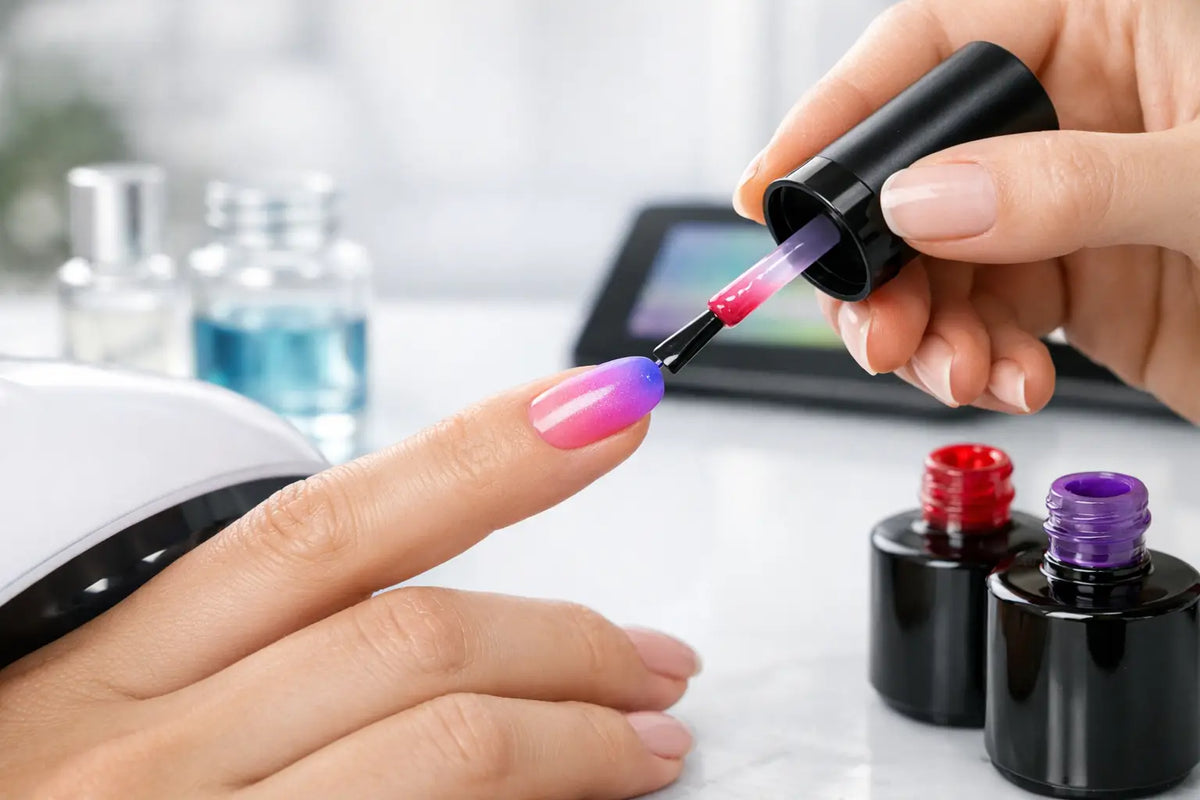 Smart Gel Nail Polish for Controlled Color