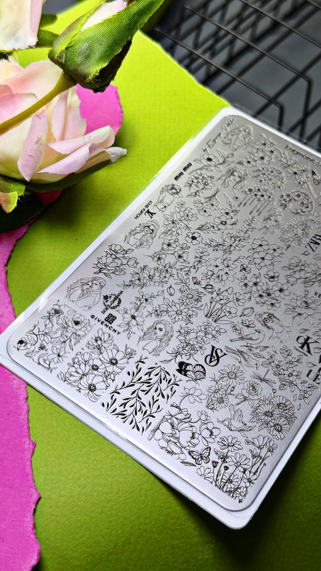 ENIGMANIC Stamping Plate #41 — Florals
