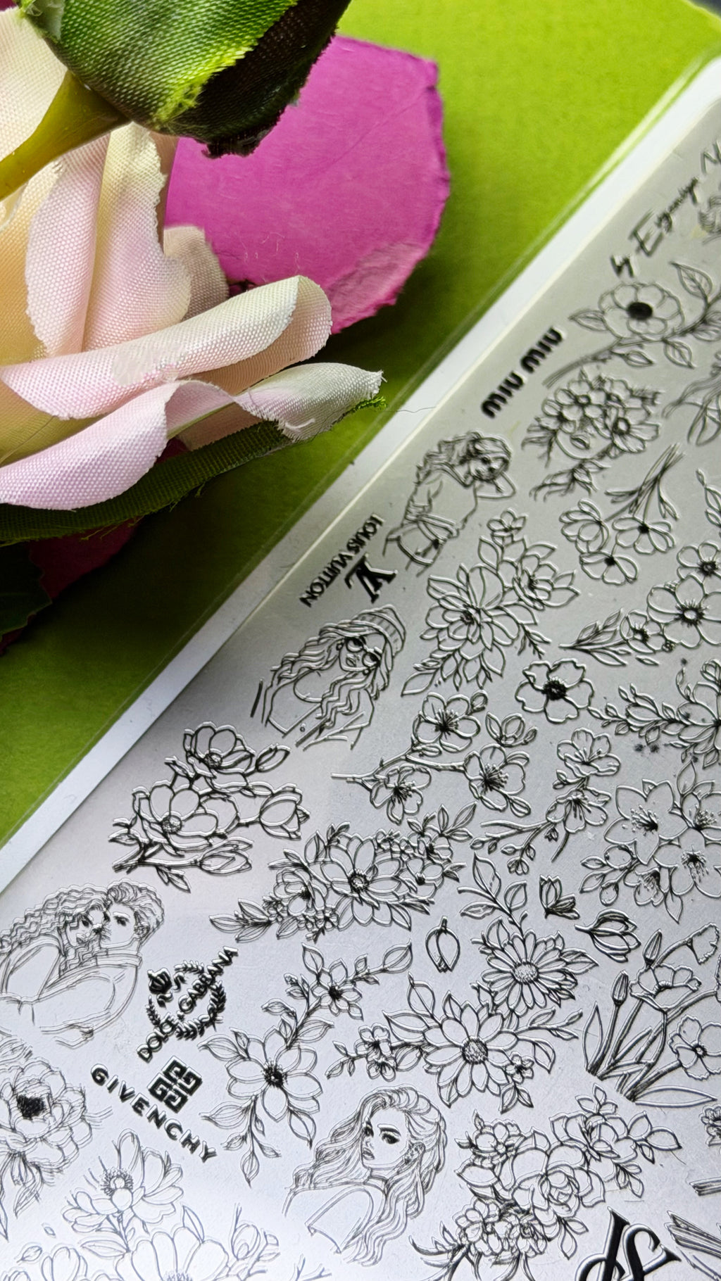 ENIGMANIC Stamping Plate #41 — Florals