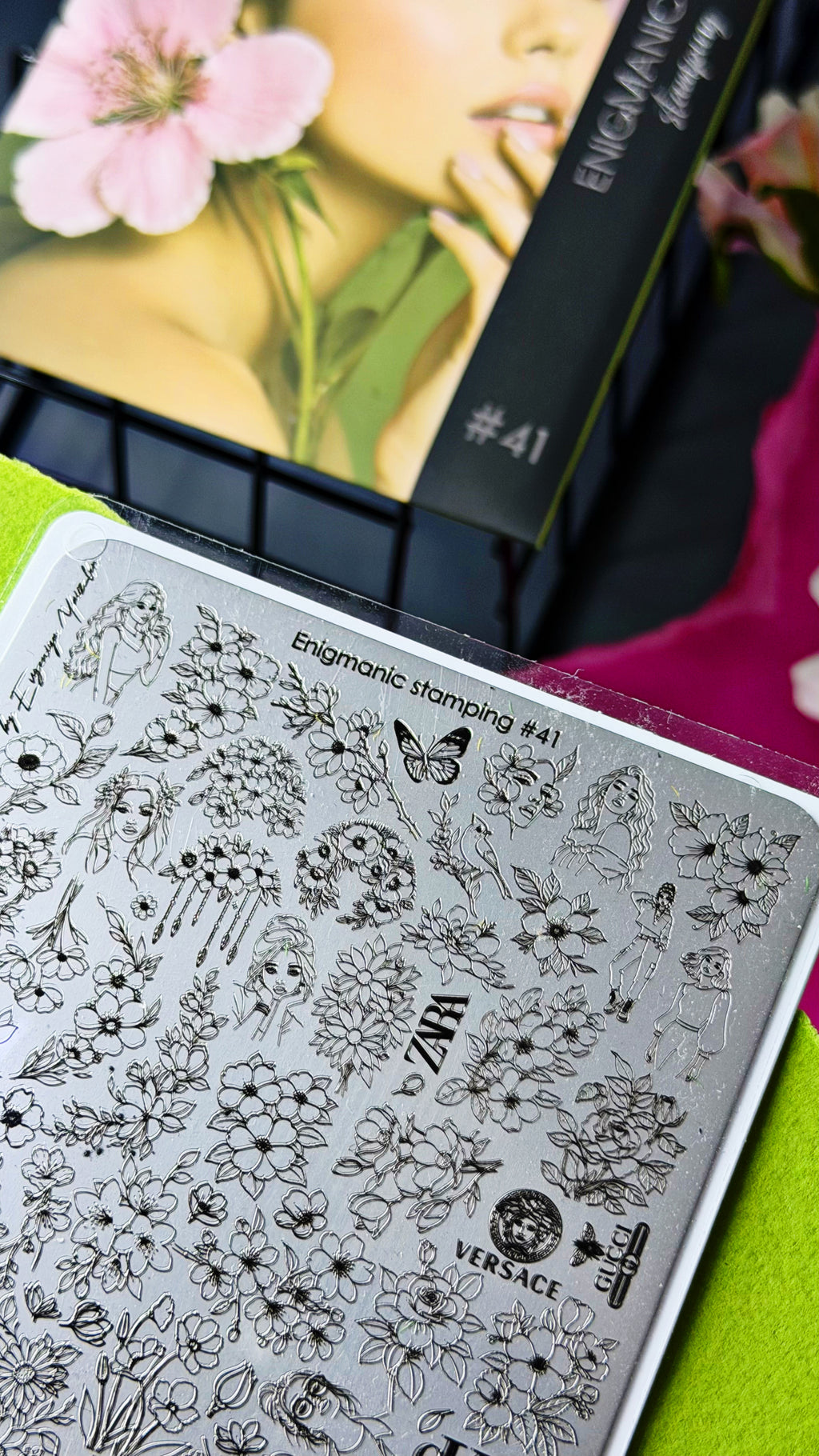 ENIGMANIC Stamping Plate #41 — Florals