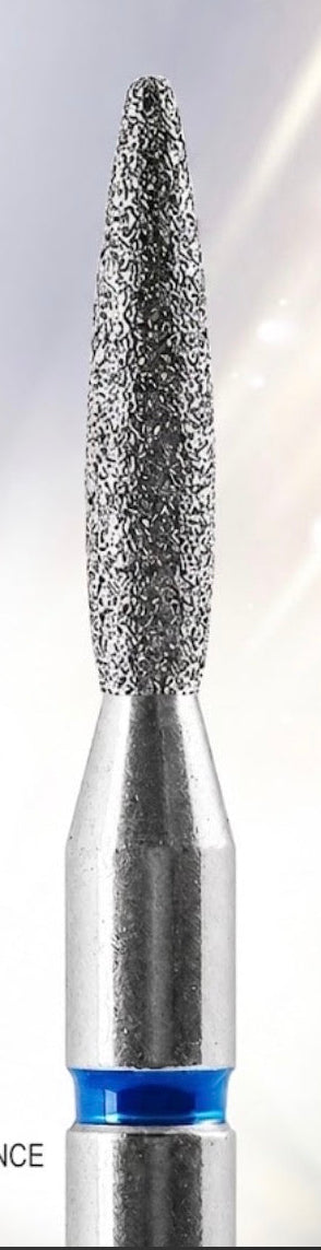 Fine-Grit Diamond Flame Nail Drill Bit