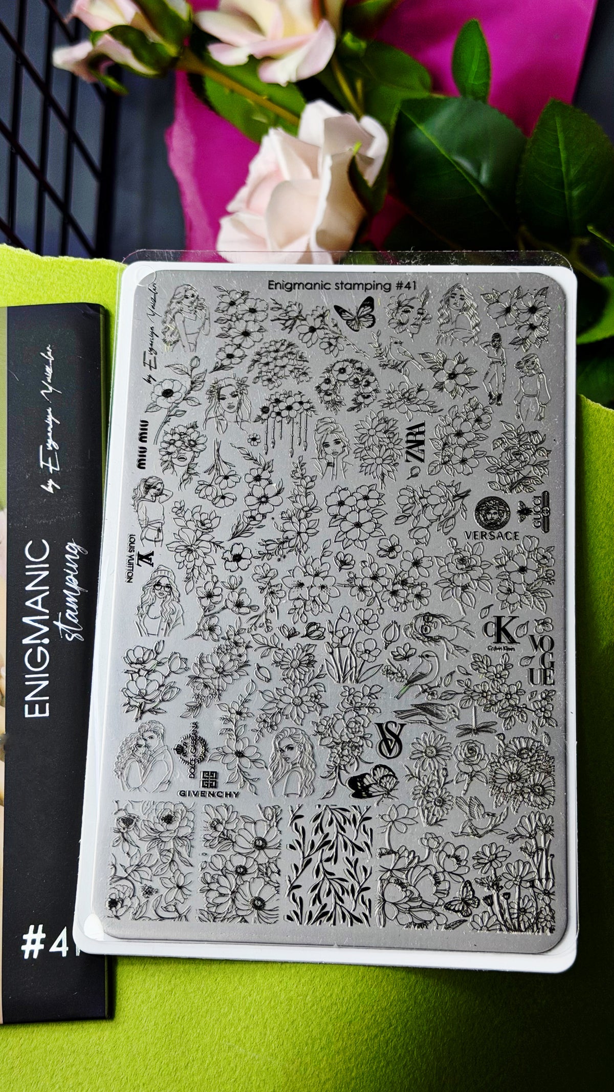 ENIGMANIC Stamping Plate #41 — Florals