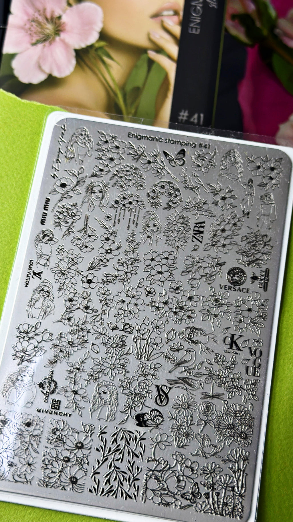 ENIGMANIC Stamping Plate #41 — Florals
