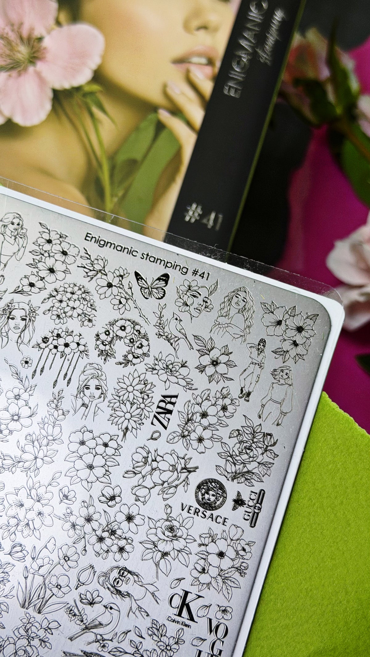 ENIGMANIC Stamping Plate #41 — Florals